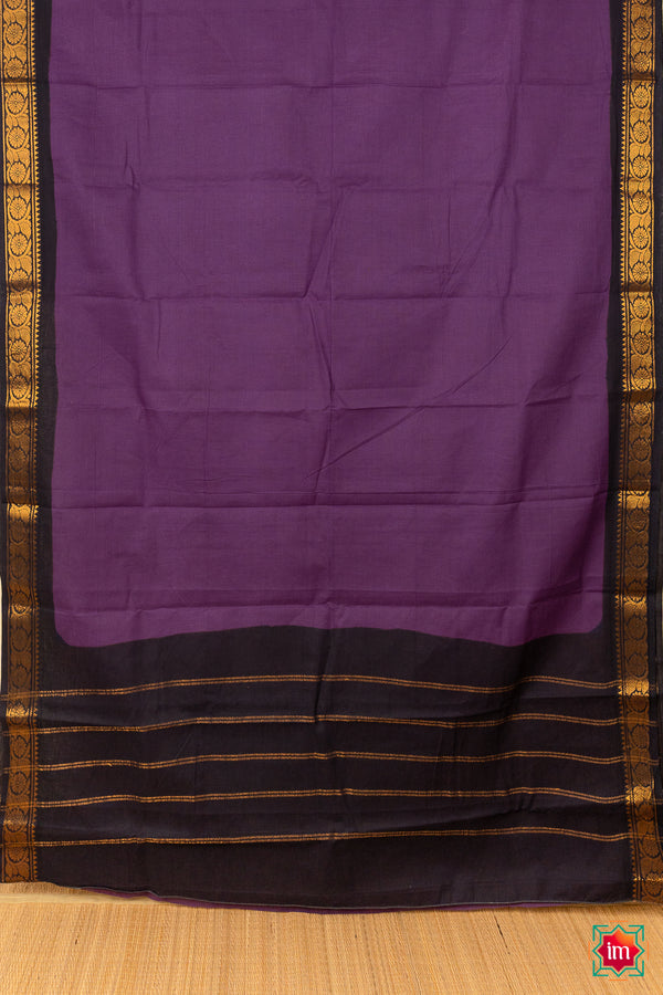 Purple Sungudi Cotton Saree Kathiripoo