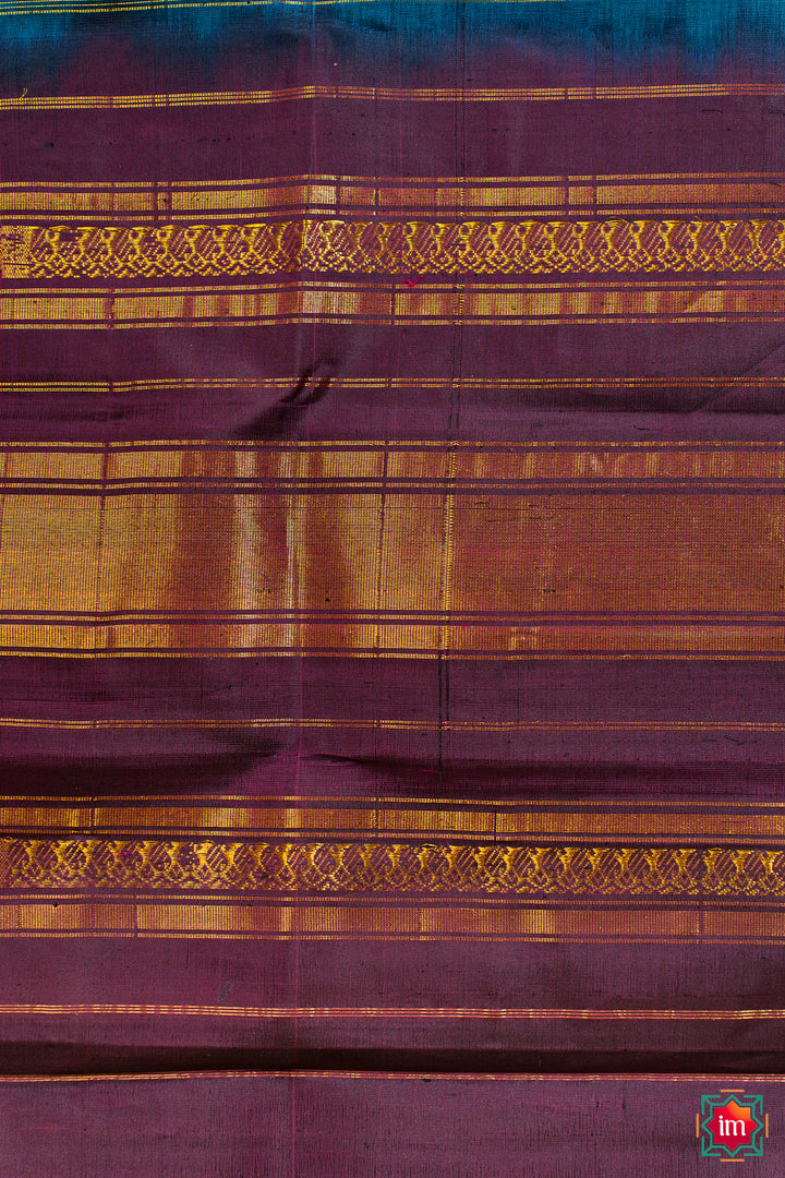 MS-Blue-Handloom-Gadwal-Silk-Cotton-Saree-Ragam-4-The-Indian-Motif