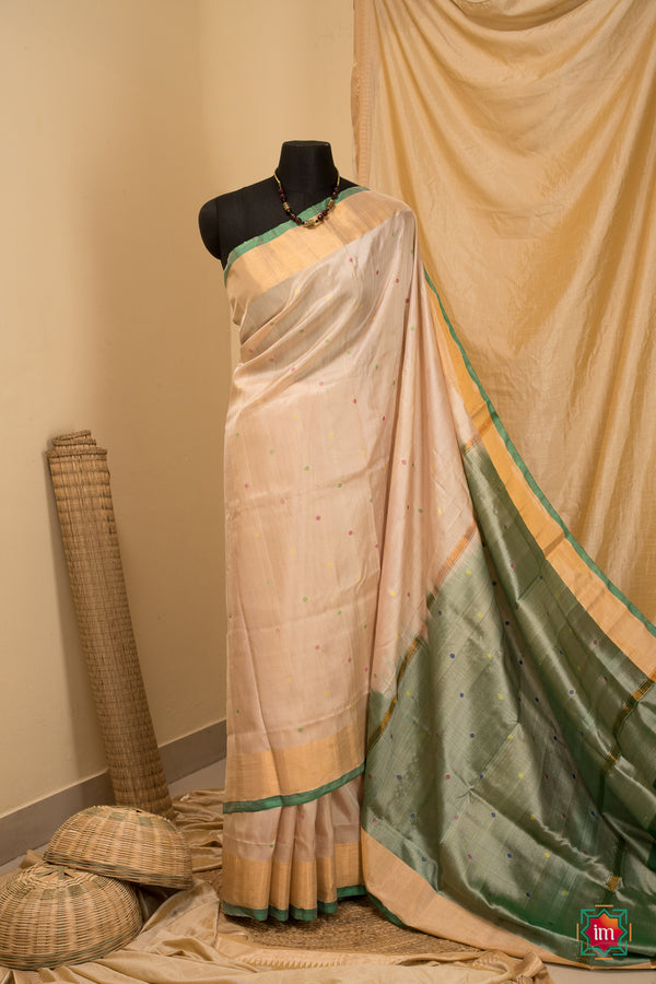 White Uppada Silk Saree