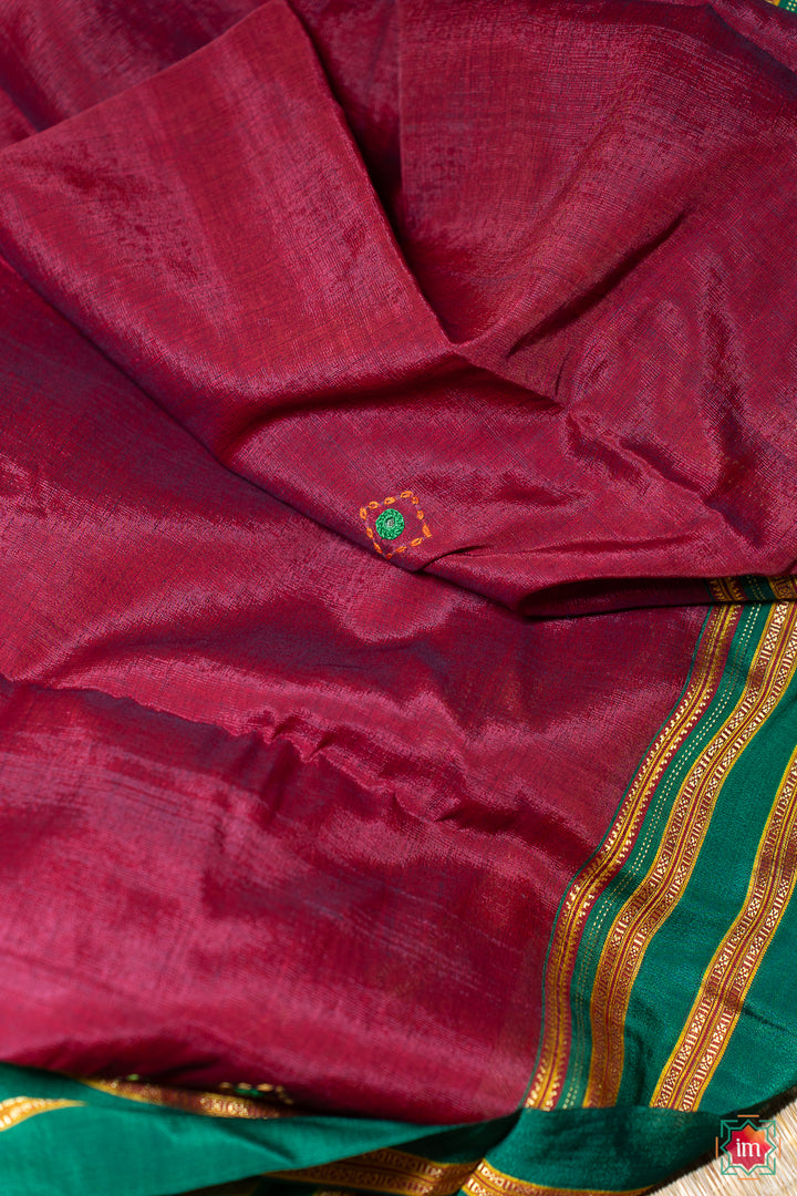 Apple-Red-lkal-Lambani-Embroidery-Jugalbandhi-Needle-7- Magic-The-Indian-Motif