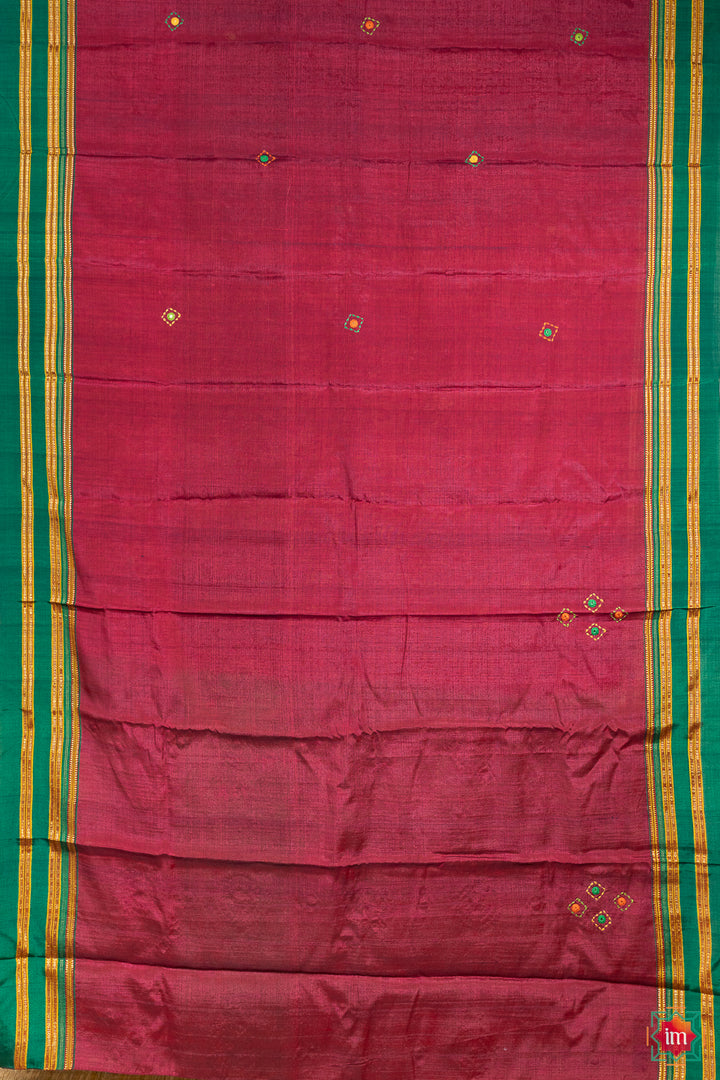 Apple-Red-lkal-Lambani-Embroidery-Jugalbandhi-Needle-9-Magic-The-Indian-Motif