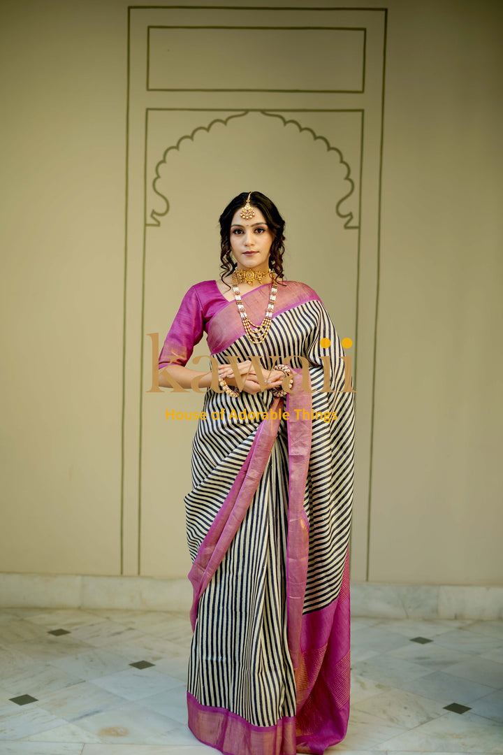 Asvina-Tussar-Silk-Saree-The-Indian-Motif