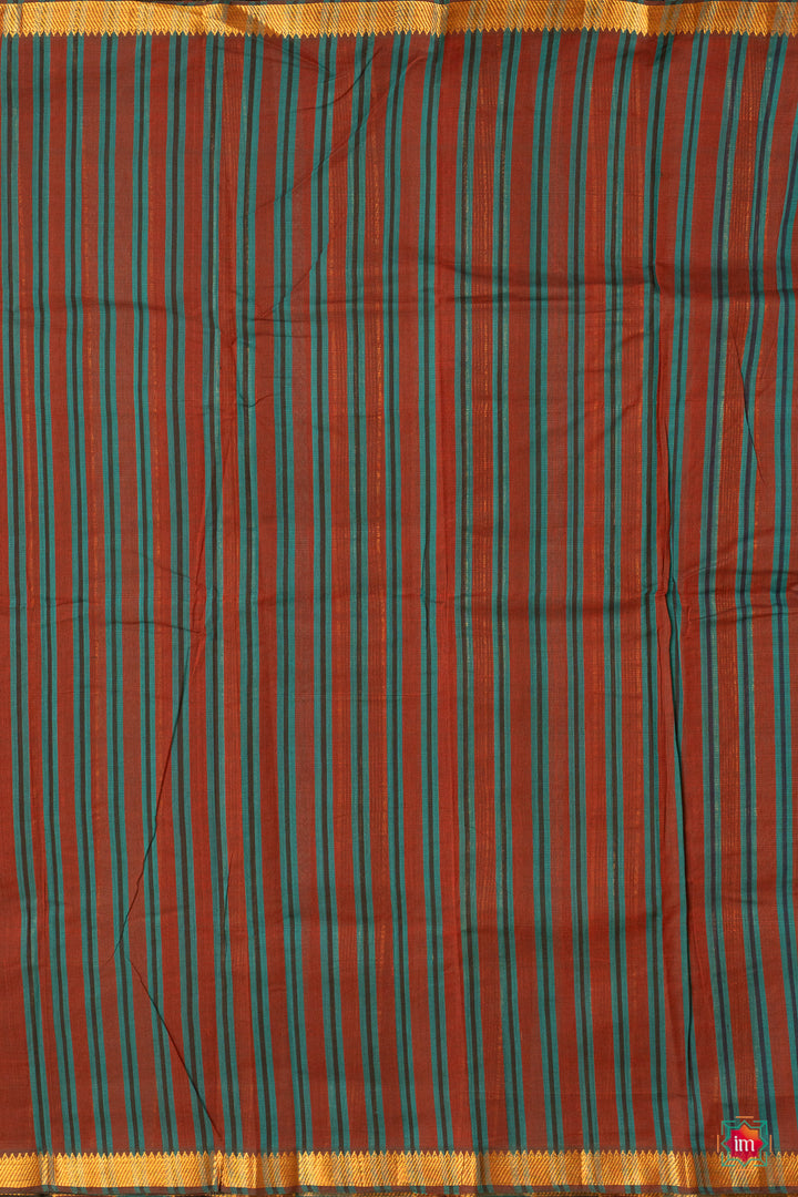 Black-Stripes-Mangalgiri-Cotton-Saree-Niroopa-7-The-Indian-motif