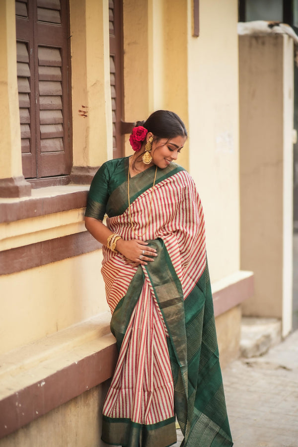 Pink-Handloom-Chanderi-Silk-Cotton -Dupatta-The-Indian-Motif