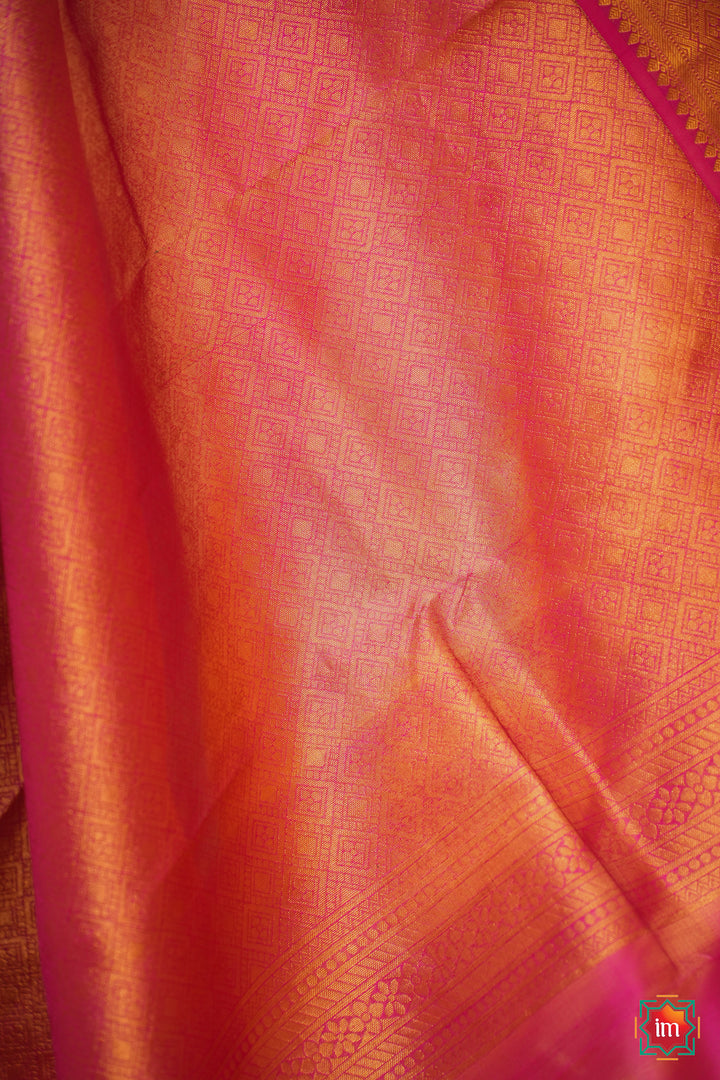 Blue-doubleshade-With-Pink-Kanjivaram-Handloom-Saree-Ananya-8-The-Indian-Motif