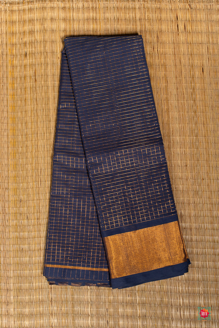 Blue-Venkatgiri-Cotton-Saree-Krishnamegham-1-The-Indian-Motif