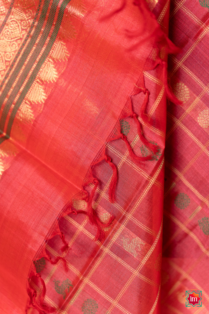 Candy-Pink-Handloom-1000-Butta-Kanchi-Cotton-Dupatta-Mitthai-2-The-Indian-Motif