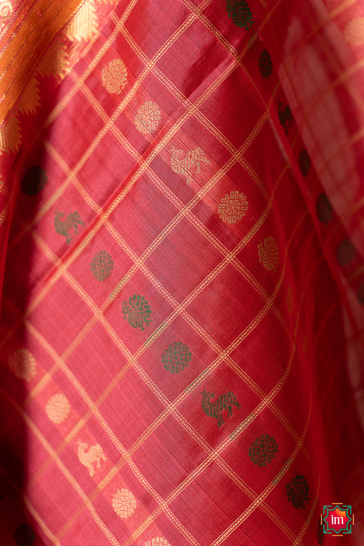 Candy-Pink-Handloom-1000-Butta-Kanchi-Cotton-Dupatta-Mitthai-3-The-Indian-Motif