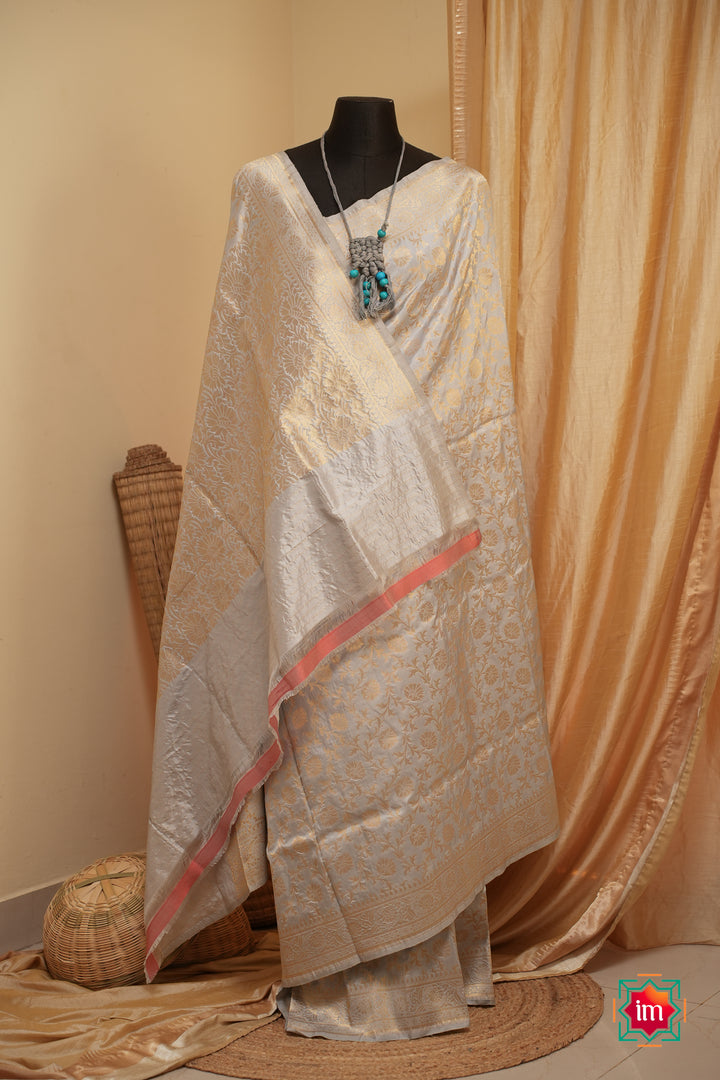 Cloud-Grey-Banaras-Silk-Saree-Aasman-2-The-Indian-Motif