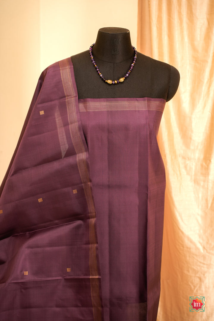 Deep-Cocoa-Vairoosi-Kanjivaram-Pure-Zari-Handloom-Saree-Pankaja-7-The-Indian-Motif