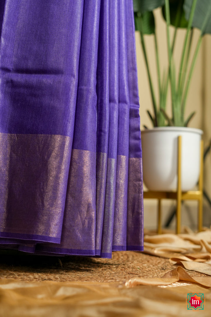 Deep-Purple-Bhagalpur-Tussar-Handwoven-Silk-Saree-3-The-Indian-Motif