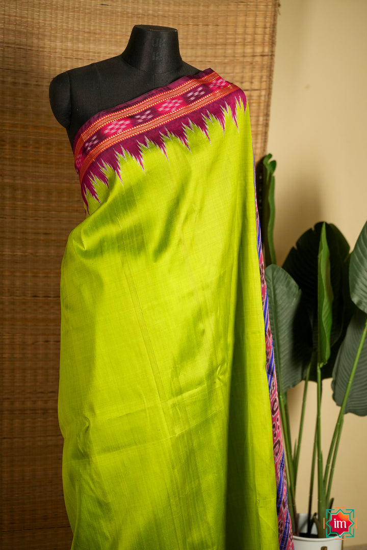 Green-Ganga-jamuna-Odisha-Ikkat-Silk-Khandua-Saree-Deepanjali-2-The-Indian-Motif