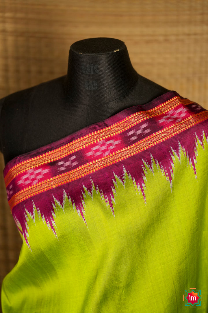 Green-Ganga-jamuna-Odisha-Ikkat-Silk-Khandua-Saree-Deepanjali-3-The-Indian-Motif