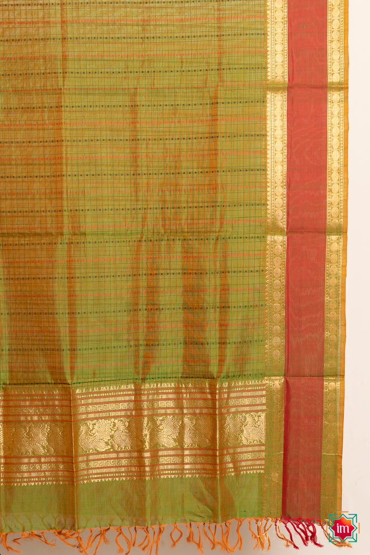 Green-Handloom-Kanchi-Silk-Cotton-Dupatta-Marugadham-9-The-Indian-motif