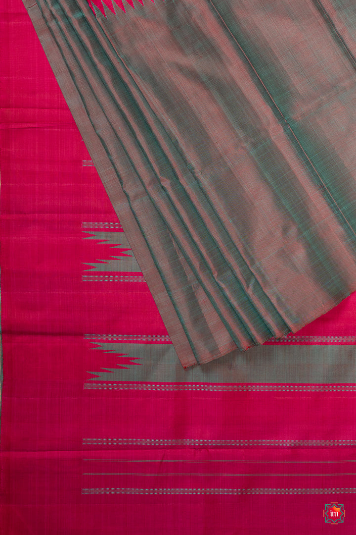 Grey-Pink-Rising-Border-Handloom-Silk-Saree-Trisha-1-The-Indian-Motif