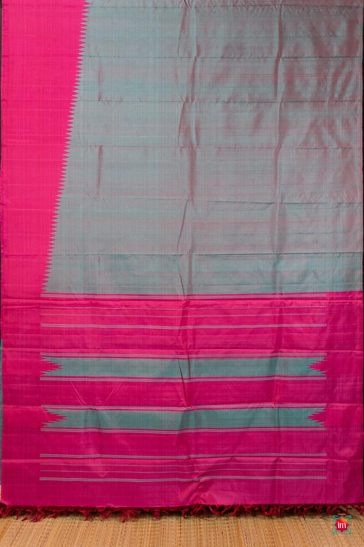 Grey-Pink-Rising-Border-Handloom-Silk-Saree-Trisha-2-The-Indian-Motif