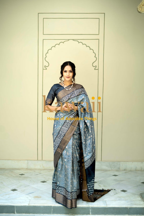 Kamlini-Tussar-Silk-Saree-The-Indian-Motif