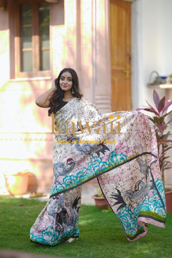 Sarsi-Batik-Saree-The-Indian-Motfi