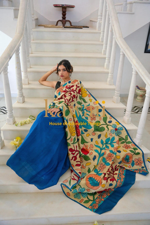 Ushn Kalamkari Saree