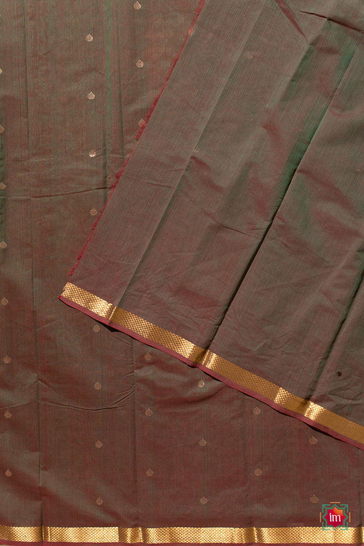 Manthulir-Green-Kodalikaruppur-Kanchi-Cotton-Saree-Bhoomija-7-The-Indian-Motif