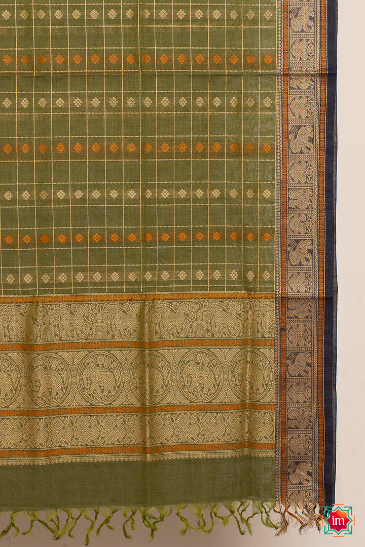 Mint-Green-1000-Butta-Handloom-Kanchi-Cotton-Dupatta-Kamalam-6-The-Indian-Motif