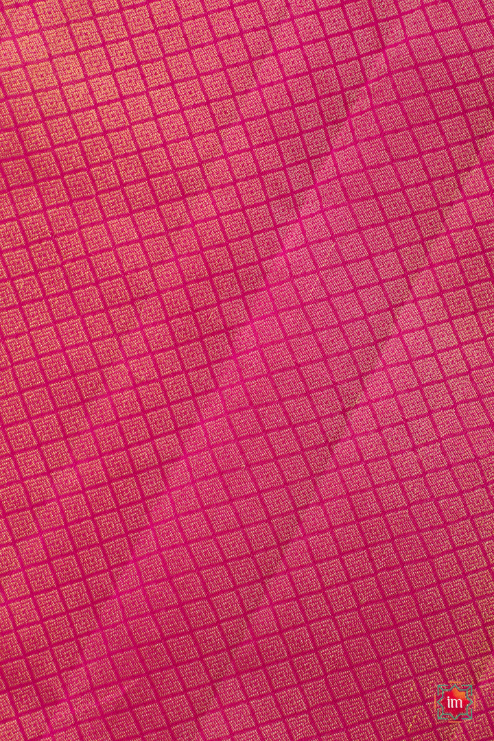 Orange-with-Pink-Kanjivaram-Handloom-Saree-Agnee-6-The-Indian-Motif