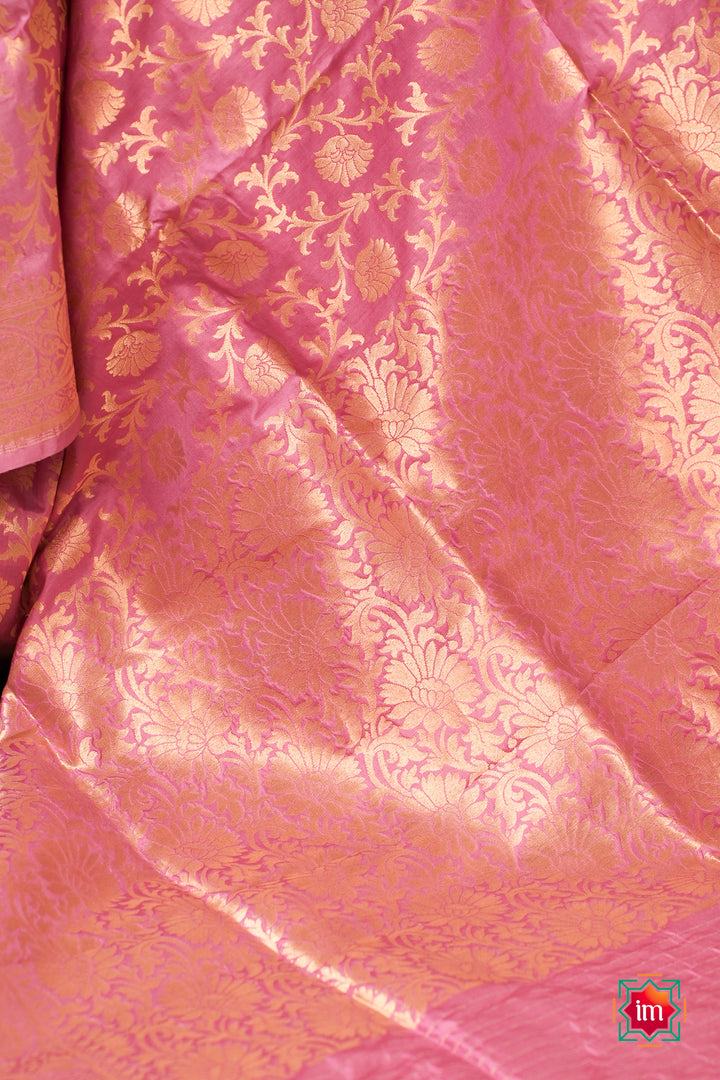 Pink-Banaras-Silk-Saree-Gulaab-4-The-Indian-Motif