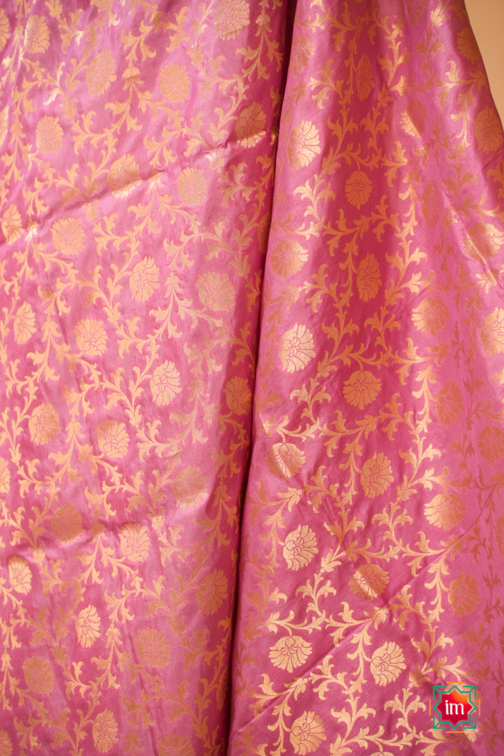 Pink-Banaras-Silk-Saree-Gulaab-5-The-Indian-Motif