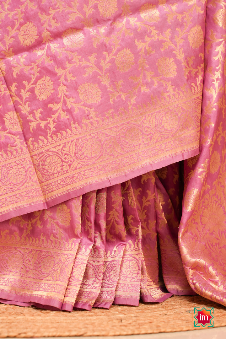 Pink-Banaras-Silk-Saree-Gulaab-6-The-Indian-Motif