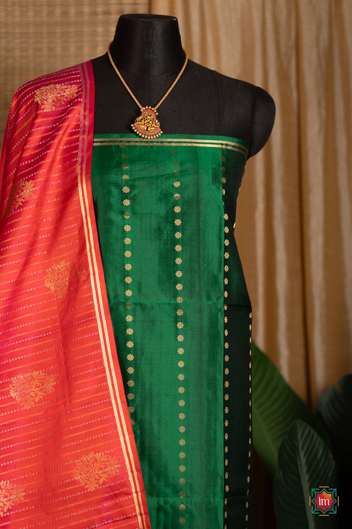 Pink-With-Green-Molkalmuru-Soft-Silk-Saree-Sundari-10-The-Indian-Motf