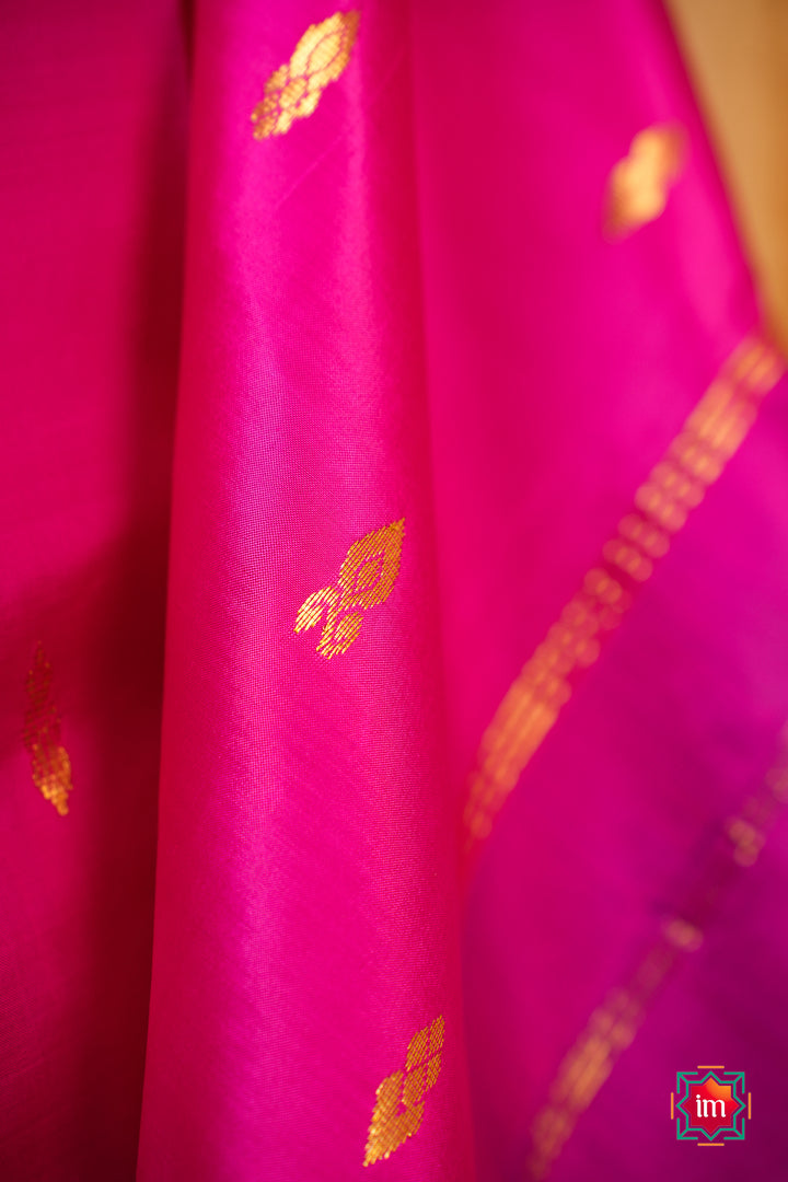 Pink With-Purple-Kanjivaram-Silk-Saree-Meenakshi-6-The-Indian-Motif
