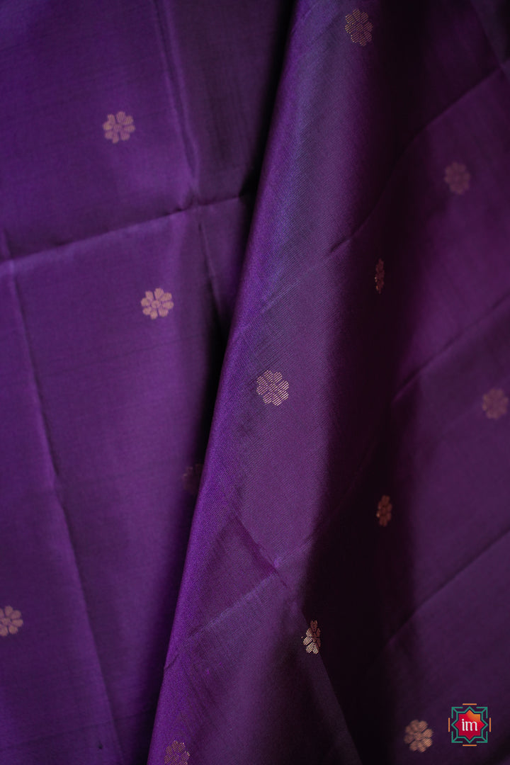 Purple-With-Lavender-Kanjivaram-Soft-silk-Handloom-Saree-Vaigai-4-The-Indian-Motif