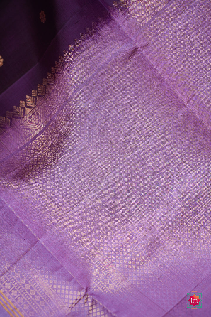 Purple-With-Lavender-Kanjivaram-Soft-silk-Handloom-Saree-Vaigai-7-The-Indian-Motif