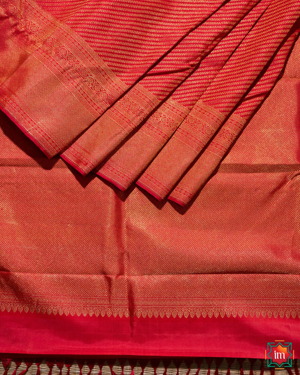 Kanjivaram Silk Saree Bridal Pink Kanmaniye