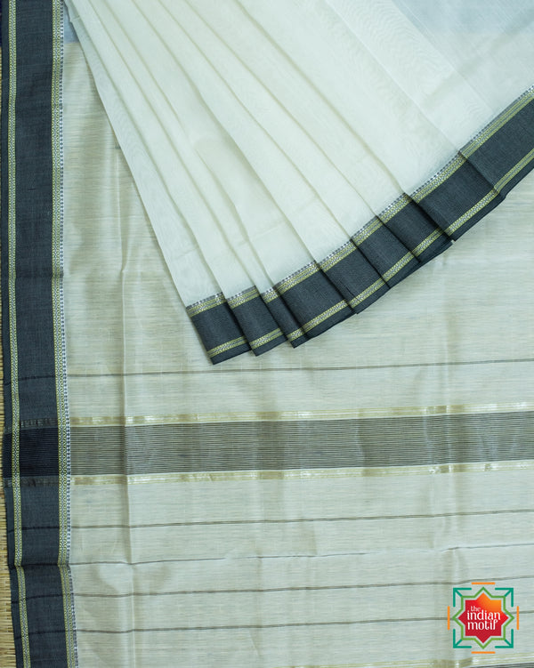 Handwoven Maheshwari Silk Cotton Saree Sita