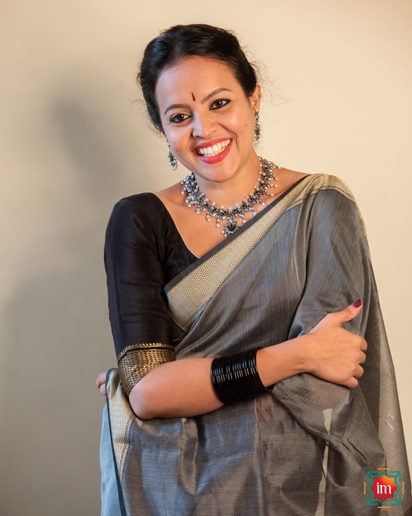 Handwoven Maheshwari Silk Cotton Saree Raat
