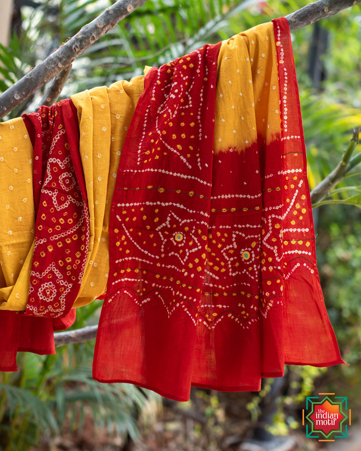 Bandhni-Cotton-Dupatta-Champa-5-The-Indian-Motif