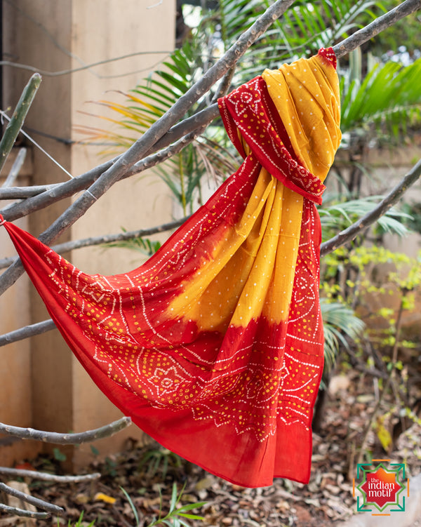 Bandhni-Cotton-Dupatta-Champa-The-Indian-Motif