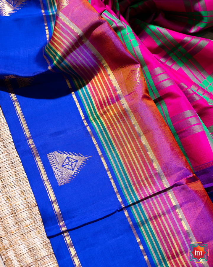 Kanjivaram Silk Saree Sathurangam-3-The Indian Motif