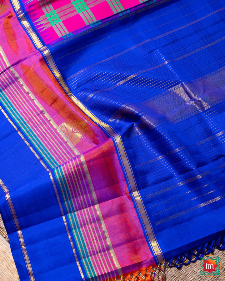 Kanjivaram Silk Saree Sathurangam-5-The Indian Motif