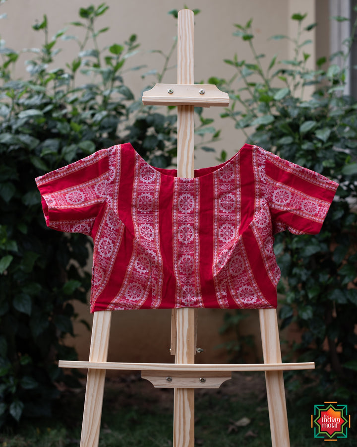 Konark-Love-Red-Cotton-Blouse-The-Indian-Motif